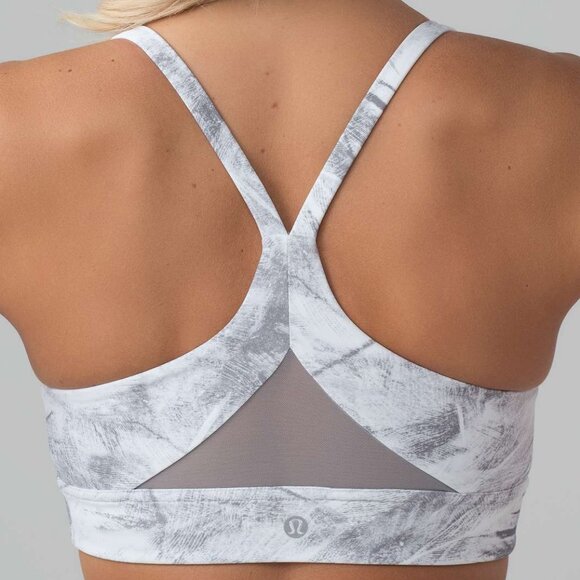 Lululemon Train Times Bra In Breeze By White Light Cast Size 2 - Picture 3 of 7